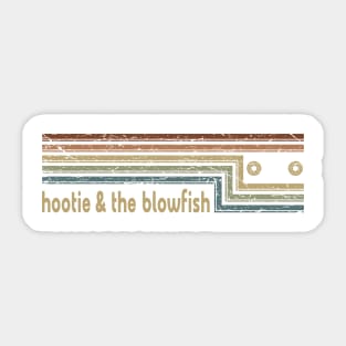 Hootie & The Blowfish Cassette Stripes Sticker